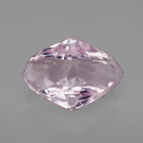 Kunzite naturale rosa da 6,92 ct, trillion, VVS