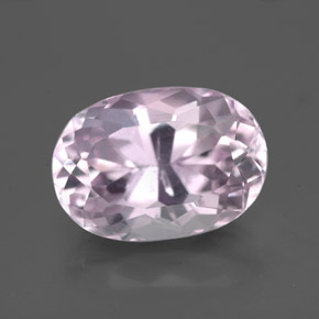 Kunzite naturale rosa da 6,89 ct, taglio ovale, VS