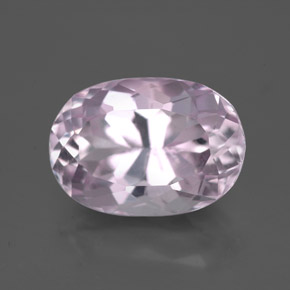 Kunzite naturale rosa da 6,89 ct, taglio ovale, VS