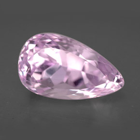 Kunzite Rosa naturale da 10.62 ct, Forma a pera, VVS
