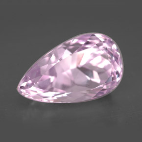 Kunzite Rosa naturale da 10.62 ct, Forma a pera, VVS