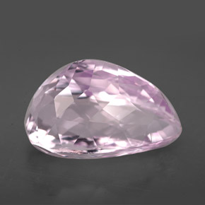 Kunzite Rosa naturale da 10.62 ct, Forma a pera, VVS