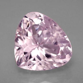 Kunzite naturale rosa da 12,07 ct, taglio a pera, VS-SI