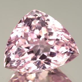Kunzite naturale rosa da 19,97 ct, trillion, VVS