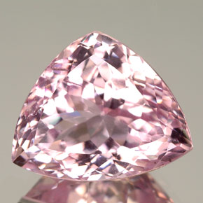 Kunzite naturale rosa da 19,97 ct, trillion, VVS