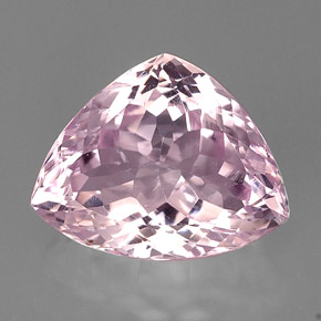 Kunzite naturale rosa da 18,82 ct, trillion, VS