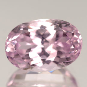 Kunzite naturale rosa da 7,49 ct, taglio ovale, VVS-VS