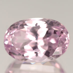Kunzite naturale rosa da 7,49 ct, taglio ovale, VVS-VS