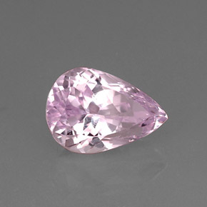 Kunzite naturale rosa da 11,06 ct, taglio a pera, VS-SI