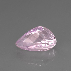 Kunzite naturale rosa da 11,06 ct, taglio a pera, VS-SI
