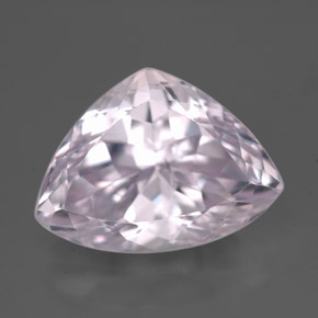 Kunzite naturale rosa da 8,02 ct, trillion, VVS-VS