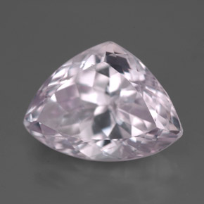 Kunzite naturale rosa da 8,02 ct, trillion, VVS-VS