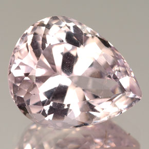 Kunzite naturale rosa da 6,72 ct, taglio a pera, VS-SI