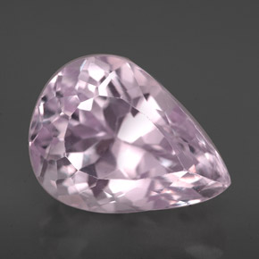 Kunzite naturale rosa da 8,08 ct, taglio a pera, VS