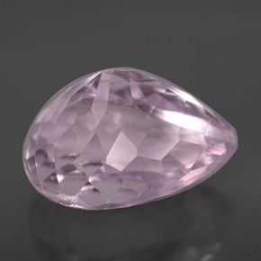 Kunzite naturale rosa da 8,08 ct, taglio a pera, VS