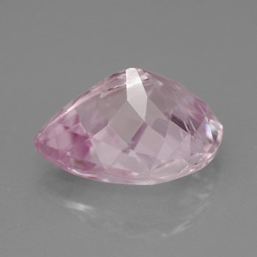 Kunzite naturale rosa da 5,18 ct, taglio a pera, VS
