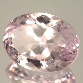 Kunzite naturale rosa da 14,09 ct, taglio ovale, IF