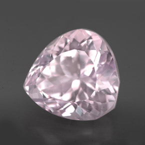 Kunzite naturale rosa da 9,71 ct, taglio a pera, VVS-VS