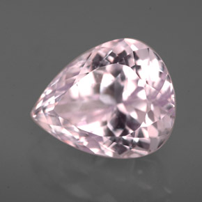 Kunzite naturale rosa da 8,09 ct, taglio a pera, VVS-VS