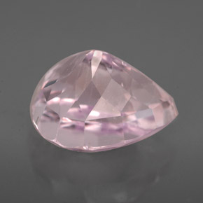 Kunzite naturale rosa da 8,09 ct, taglio a pera, VVS-VS