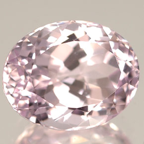 Kunzite naturale rosa da 3,60 ct, taglio ovale, IF