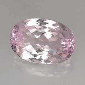Kunzite Rosa naturale da 22.17 ct, Taglio ovale, VVS