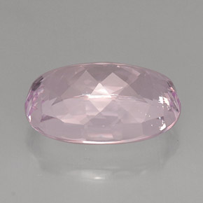 Kunzite Rosa naturale da 22.17 ct, Taglio ovale, VVS