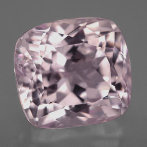 Kunzite naturale rosa da 9,45 ct, taglio a cuscino, VS