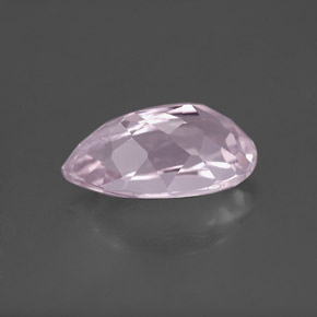Kunzite naturale rosa da 3,55 ct, taglio a pera, VS