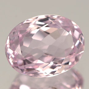 Kunzite naturale rosa da 2,34 ct, taglio ovale, VS