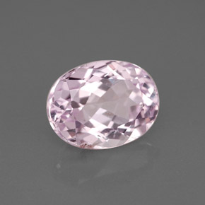 Kunzite naturale rosa da 3,10 ct, taglio ovale, VS