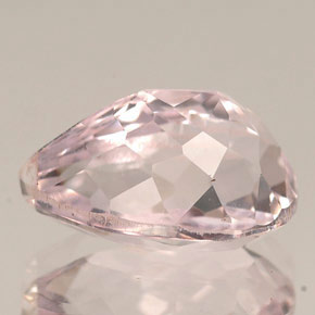 Kunzite naturale rosa da 4,44 ct, taglio a pera, VVS-VS
