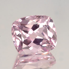 Kunzite naturale rosa da 4,31 ct, taglio a cuscino, VVS-VS
