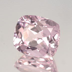 Kunzite naturale rosa da 4,31 ct, taglio a cuscino, VVS-VS