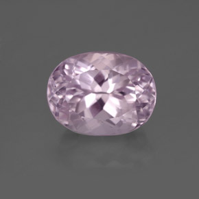 Kunzite naturale rosa da 5,38 ct, taglio ovale, VS