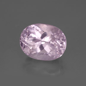 Kunzite naturale rosa da 5,38 ct, taglio ovale, VS