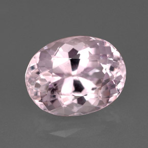 Kunzite naturale rosa da 6,52 ct, taglio ovale, VVS