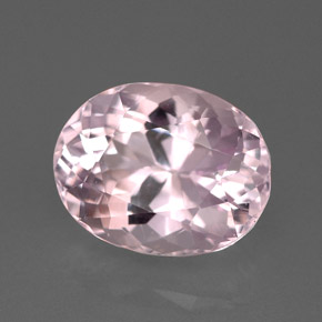 Kunzite naturale rosa da 6,52 ct, taglio ovale, VVS