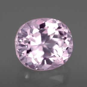Kunzite naturale rosa da 5,36 ct, taglio ovale, VVS
