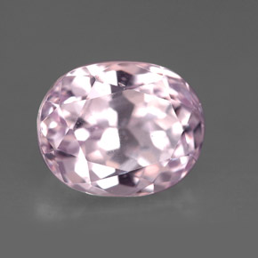 Kunzite naturale rosa da 5,68 ct, taglio ovale, VVS