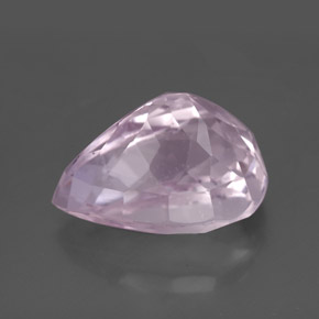 Kunzite naturale rosa da 7,39 ct, taglio a pera, VS-SI