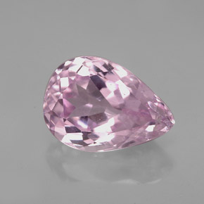 Kunzite naturale rosa da 5,26 ct, taglio a pera, VS-SI