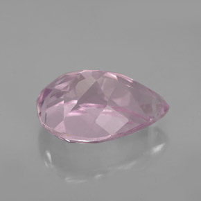 Kunzite naturale rosa da 5,26 ct, taglio a pera, VS-SI