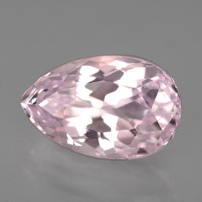 Kunzite Rosa naturale da 5.35 ct, Forma a pera, VVS