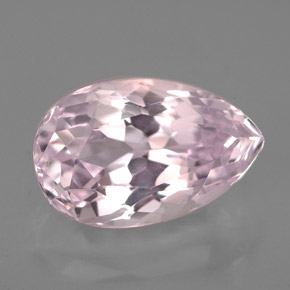 Kunzite Rosa naturale da 5.35 ct, Forma a pera, VVS