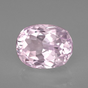 Kunzite naturale rosa da 5,97 ct, taglio ovale, VVS