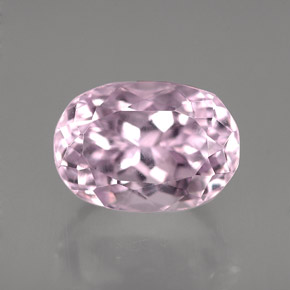 Kunzite naturale rosa da 5,63 ct, taglio ovale, VVS-VS