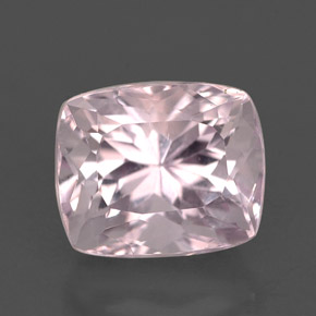 Kunzite Rosa naturale da 2.86 ct, Taglio a cuscino, VS
