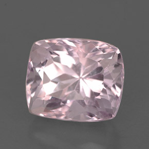 Kunzite Rosa naturale da 2.86 ct, Taglio a cuscino, VS