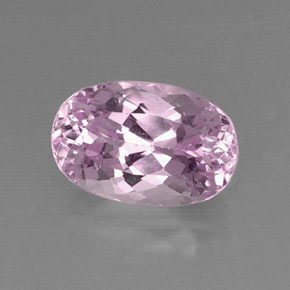 Kunzite Rosa naturale da 7.41 ct, Taglio ovale, VVS-VS